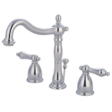 Kingston Brass KB1971AL Heritage Widespread Lavatory Faucet Polished Chrome