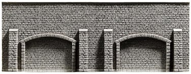 Noch 58059 Arcade Wall Long Gray H0 Scale Model Kit