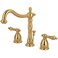 Kingston Brass KB1972AL Heritage Widespread Lavatory Faucet Polished Brass8Inch Adjustable Center