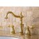 Kingston Brass KB1972AL Heritage Widespread Lavatory Faucet Polished Brass8Inch Adjustable Center