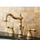 Kingston Brass KB1972AL Heritage Widespread Lavatory Faucet Polished Brass8Inch Adjustable Center
