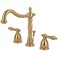 Kingston Brass KB1972AL Heritage Widespread Lavatory Faucet Polished Brass8Inch Adjustable Center