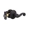Kwikset Lido Interior Passage Door Handle Lever For Closet and Hallway Doors Reversible NonLocking Handle Lever Venetian Bronze with Microban Protection