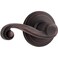Kwikset Lido Interior Passage Door Handle Lever For Closet and Hallway Doors Reversible NonLocking Handle Lever Venetian Bronze with Microban Protection