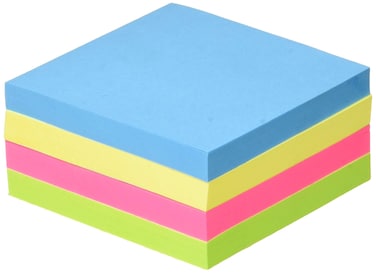 Universal UNV35617 FanFolded 3 in x 3 in SelfStick PopUp Notes  Assorted NeonYellow 12Pack