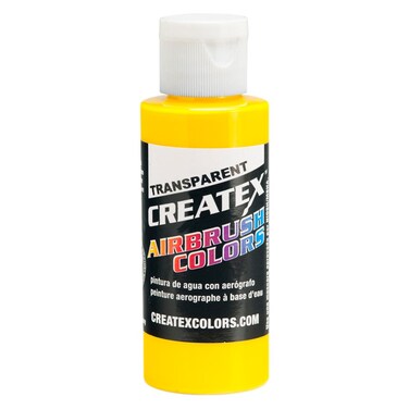 Createx Airbrush Paint Transparent Brite Yellow 4 oz 511404