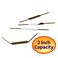 Smead SelfAdhesive Fastener 2 Capacity Brown 100 per Box 68220