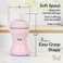 RePlay 8oz Transition Sippy Cups for Baby Toddler Trainer with Handle Medical Grade Silicone Soft Spout  Travel Lid Easy to Hold Hourglass Shape Made in USA from Recycled Milk Jugs  Ice Pink