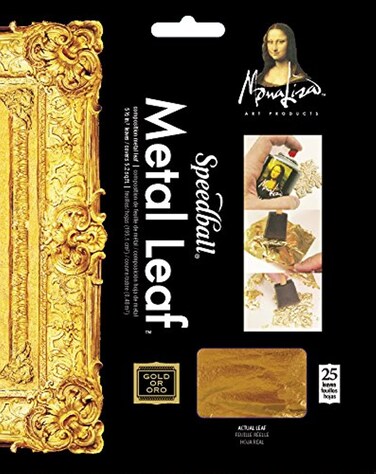 Speedball Mona Lisa Composition Metal Leaf Gold 25 Sheets
