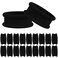 Black Hair Ties for Women Girls Big Hair Scrunchies Elastics Bands Elastic Hair Tie Ropes Ponytail Holders for Thick Heavy Long or Curly Hair 20 PCS