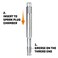 Powerbuilt 14mm Back Tap Thread Repair Tool  640811