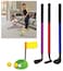 MyLec Golf Set with Chipper Putter Driver 2 Balls Putting Ring Golf Flag Lightweight  Durable Made with Soft Foam Firm Grip Kid Safe OutdoorIndoor Golf Modern Kids Golf ClubAssorted