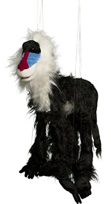 Sunny toys 38 Large Mandrill Marionette  Black