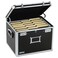 Vaultz Portable File Box  175 x 14 x 125 Inch LegalLetter Size Storage Box with DualCombination Locking for Document Filing and OrganizationBlack
