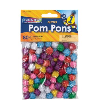 Creativity Street 12 Glitter Pompons