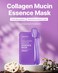 Mediheal Collagen Mucin Essence Facial Mask Moisturizing  Nourishing Facial Sheet Mask for Stressed Skin Collagen and Vegan Mucin EcoFriendly  Hypoallergenic Cellulose Sheet 15 Sheet