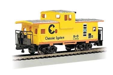 Bachmann Trains  36 WideVision Caboose  CHESSIE Yellow  HO Scale