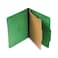 Universal 10202 Pressboard Folder Letter FourSection Emerald Green 10Box