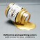 Jacquard Lumiere 225oz Fabric Paint Metallic Gold  Metallic Paint for Fabric Leather Canvas Paper and Wood  Lightbodied Metallic Acrylic Paint  Lightfast  Vibrant Metallic Acrylic Paints