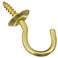 National Hardware N200303 2021 Cup Hooks  Solid Brass in Brass  34  50 piece