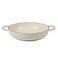 Martha Stewart 35Quart Enameled Cast Iron Dutch Oven Braiser  Linen wGold Knob