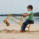 The Big Dig Sandbox Digger Excavator Crane with 360 Degree Rotation with Base Great for Sand Dirt and Snow Steel Outdoor Play Toy Yellow