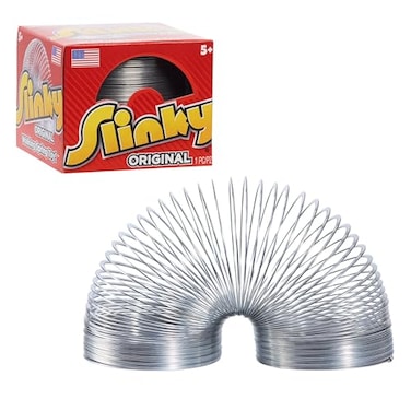 The Original Slinky Walking Spring Toy 275inch Diameter Metal Slinky Fidget Toys Kids Toys for Ages 5 Up by Just Play