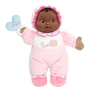JC Toys Lil Hugs Hispanic Pink Soft Body  Your First Baby Doll  Designed by Berenguer  Ages 0
