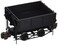 Bachmann Industries Scale Ore Car  SideDump Car  Black  Large G Rolling Stock 1203 Scale