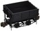 Bachmann Industries Scale Ore Car  SideDump Car  Black  Large G Rolling Stock 1203 Scale