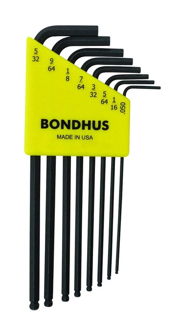Bondhus 10932 Set of 8 Balldriver Lwrenches sizes 050532