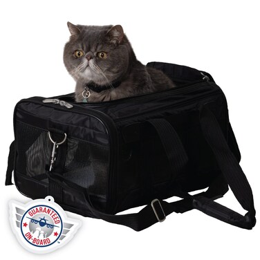 Sherpa Original Deluxe Travel Pet Carrier Airline Approved  Guaranteed On Board  Black Small
