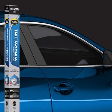Gila Heat Shield 35 VLT Automotive Window Tint DIY Glare Control UV Blocking Basic 35 Dark Smoke 24 x 6