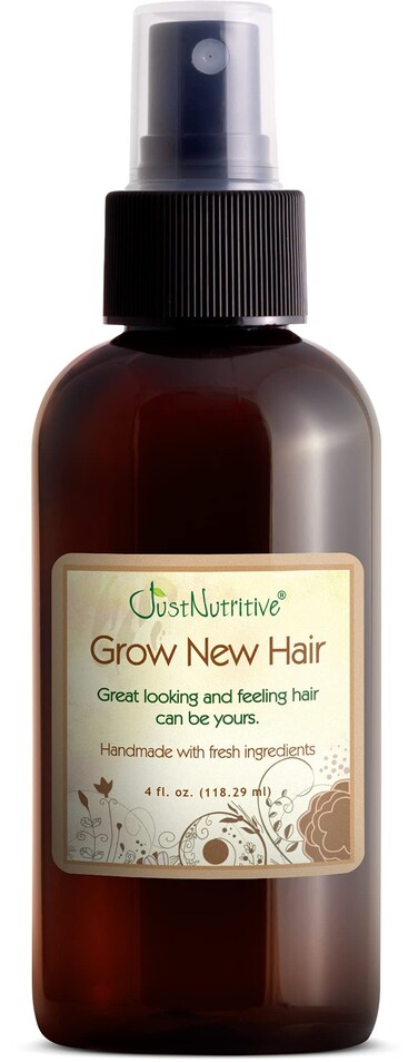 Grow New Hair Treatment  Hair Regrowth Oil  Natural Hair Care  Hair Growth Treatment For Men and Women  Just Nutritive  4 Oz