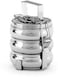 ROYAL SAPPHIRE Stainless Steel Bento Box Belly Lunch Box Tiffin Box Food Container Indian Tiffin Food storage container 13 Cm 3 Tier