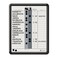 Quartet InOut Board 11 x 14 DuraMax Porcelain In and Out Board 18 Names Classic Gray Black Frame 750 White