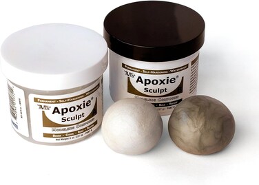 Apoxie Sculpt  2 Part Modeling Compound A  B  1 Pound WhiteStone White