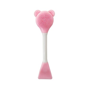 Pink Facial Cream Spatula Silicone Face Mask Brush Mask Beauty ToolDouble Heads Skincare Applicator Tools for Apply Cream Facial Masks