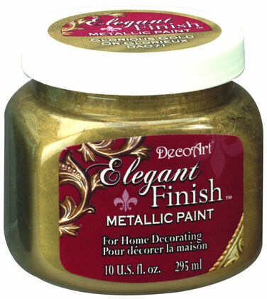 DecoArt DA07151 Elegant Finish Metallics 10Ounce Glorious Gold