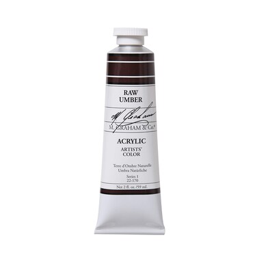 M Graham 2Ounce Tube Acrylic Paint Raw Umber
