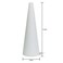 FloraCraft CraftFM Cone 38 Inch x 119 Inch White