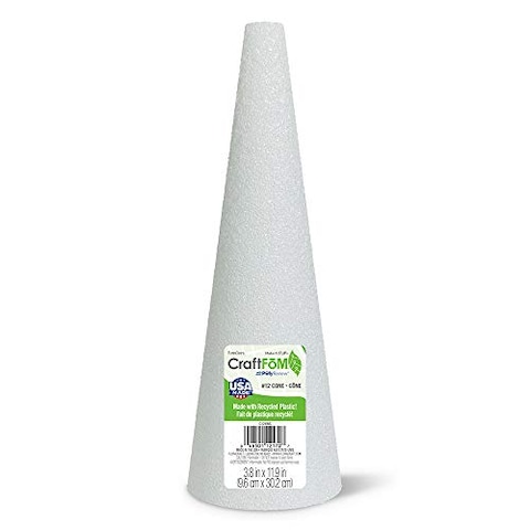 FloraCraft CraftFM Cone 38 Inch x 119 Inch White