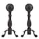 UniFlame A1234 Black Ball Fireplace Andirons