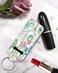 KLLRO RUO Chapstick Holder Keychain Fashion Lipstick Sleeve Lip Balm Portable Pocket Lip Gloss Tube Holder Clipon Makeup Travel Accessories  Watercolor Pink Cactus