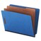 Universal 10318 PB End Tab Folders 6Section Letter Size Blue 10Box