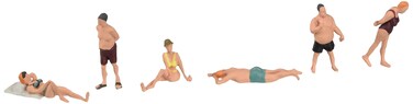 Noch 15841 Sun Bathers 6 H0 Scale Figures