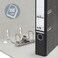Leitz 2Ring 2Inch Premium A4 Sized European Black Marbled Binder Black R50