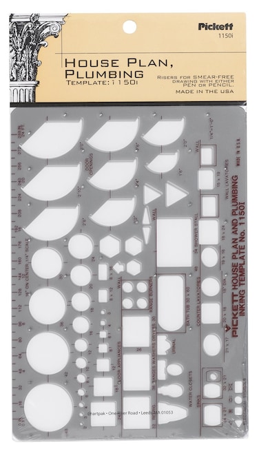 Pickett House Plan and Plumbing Template 1150I