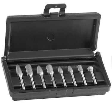 Champion Cutting Tool Contractor Series 8 Piece Solid Carbide Bur Set SA5 SC3 SC5 SD5 SF3 SF5 SG3 SL4 USBK8P