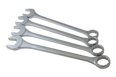 SUNEX TOOLS 9604 Super Jumbo SAE Combination Wrench Set 4Piece Silver